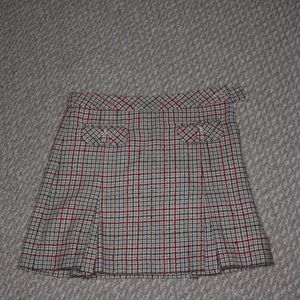 Plaid mini skirt